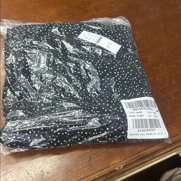 J Crew Smocked maxi dress in cotton voile dot print CQ068 - Picture 4 of 5